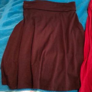 2 flowy knee length skirts size XS